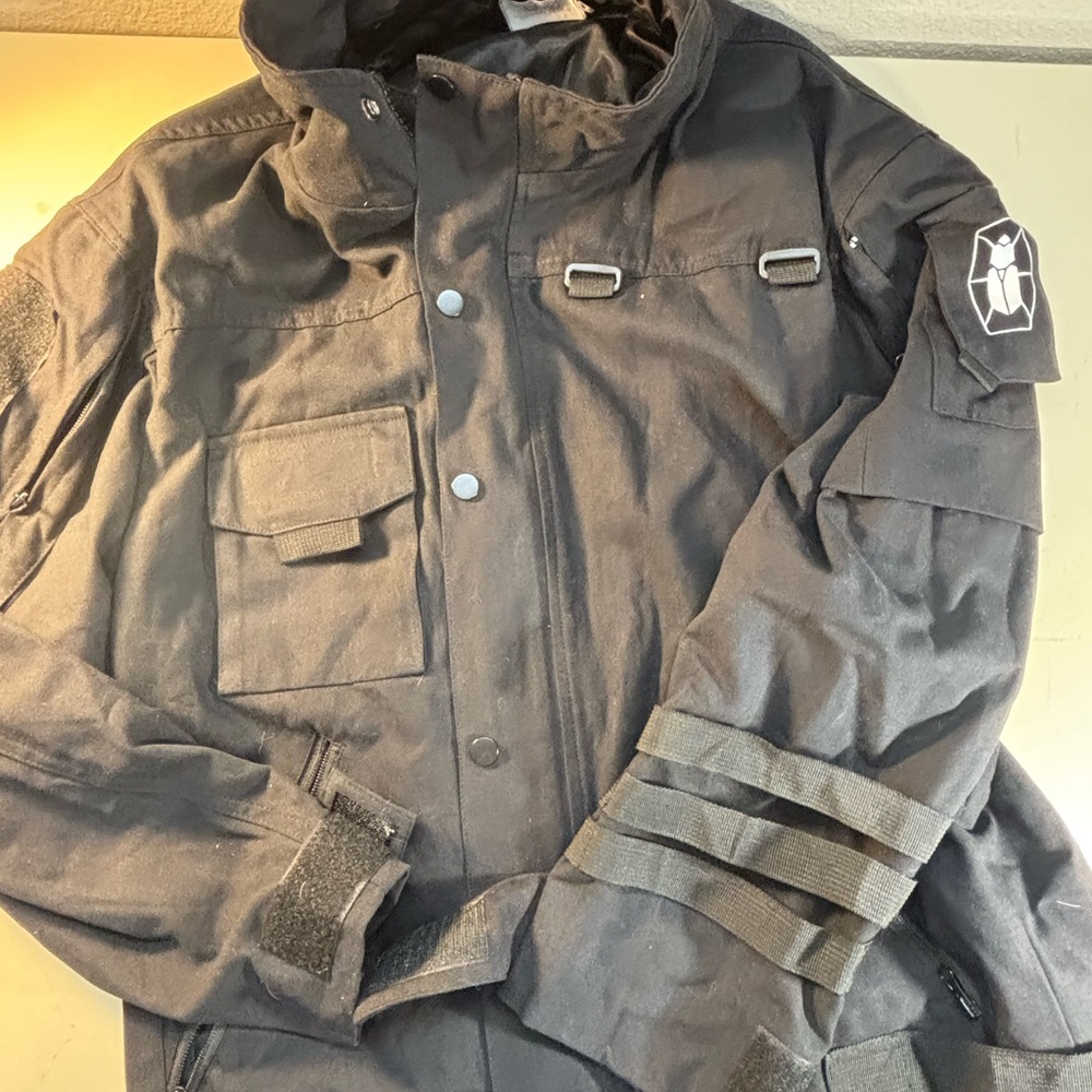 Men's Dark Gray Military Field Jacket